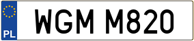 Trailer License Plate